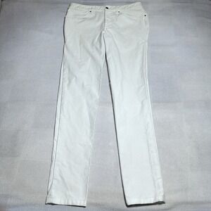 Lululemon ABC Slim Utilitech Pants Mens 33x33 White Stretch 5 Pocket Jean Active